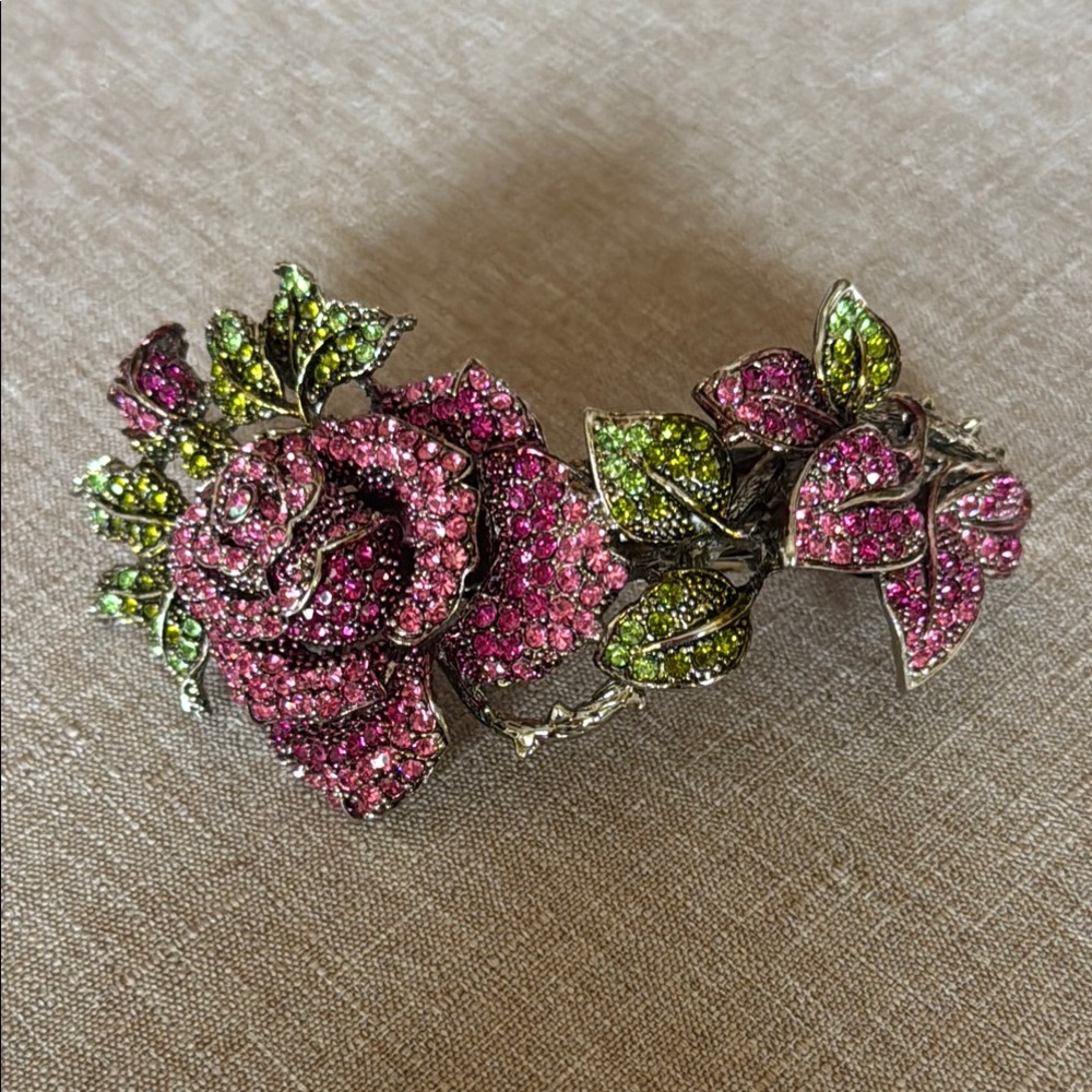 Crystal Floral hair clip